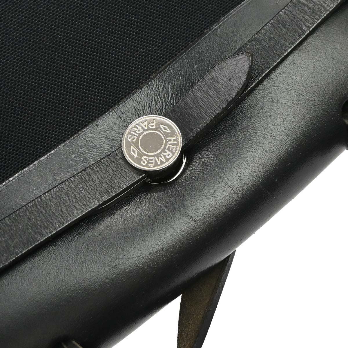 Hermes Black Toile Officier Herbag Zip PM 2way Shoulder Handbag