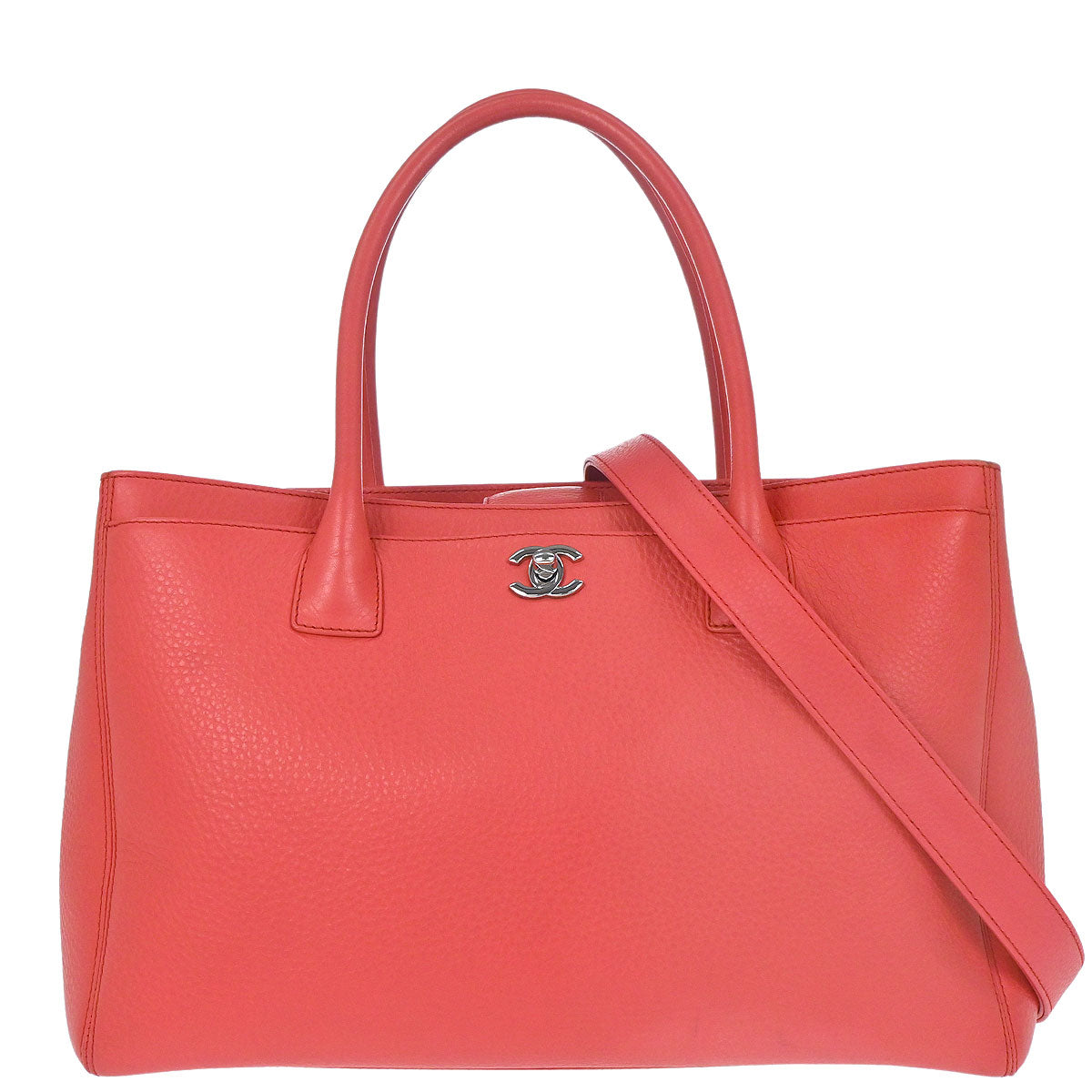 Chanel 2014 Pink Deerskin Executive Cerf 2way Shoulder Tote Bag