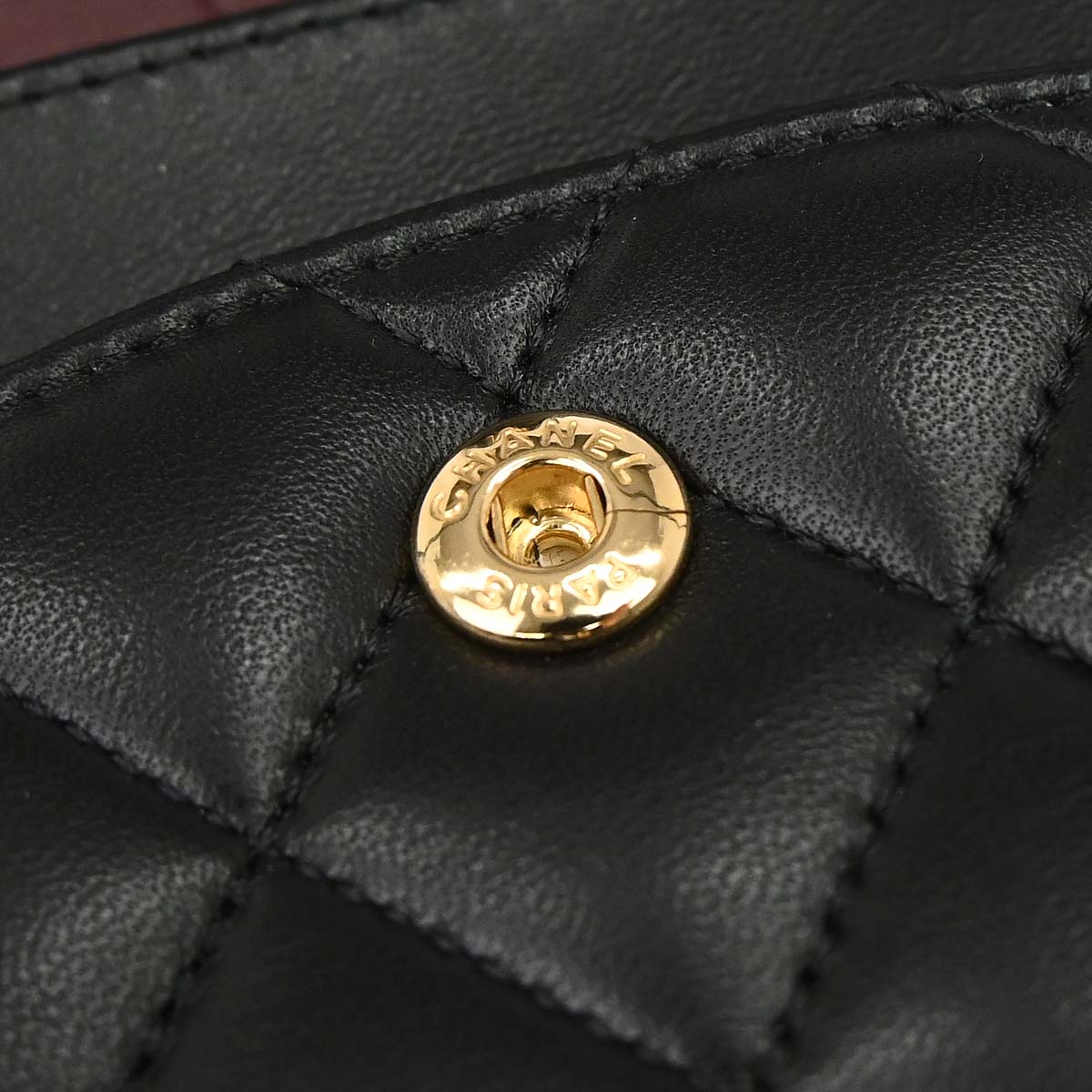Chanel 2019 Black Lambskin Medium Classic Double Flap Shoulder Bag