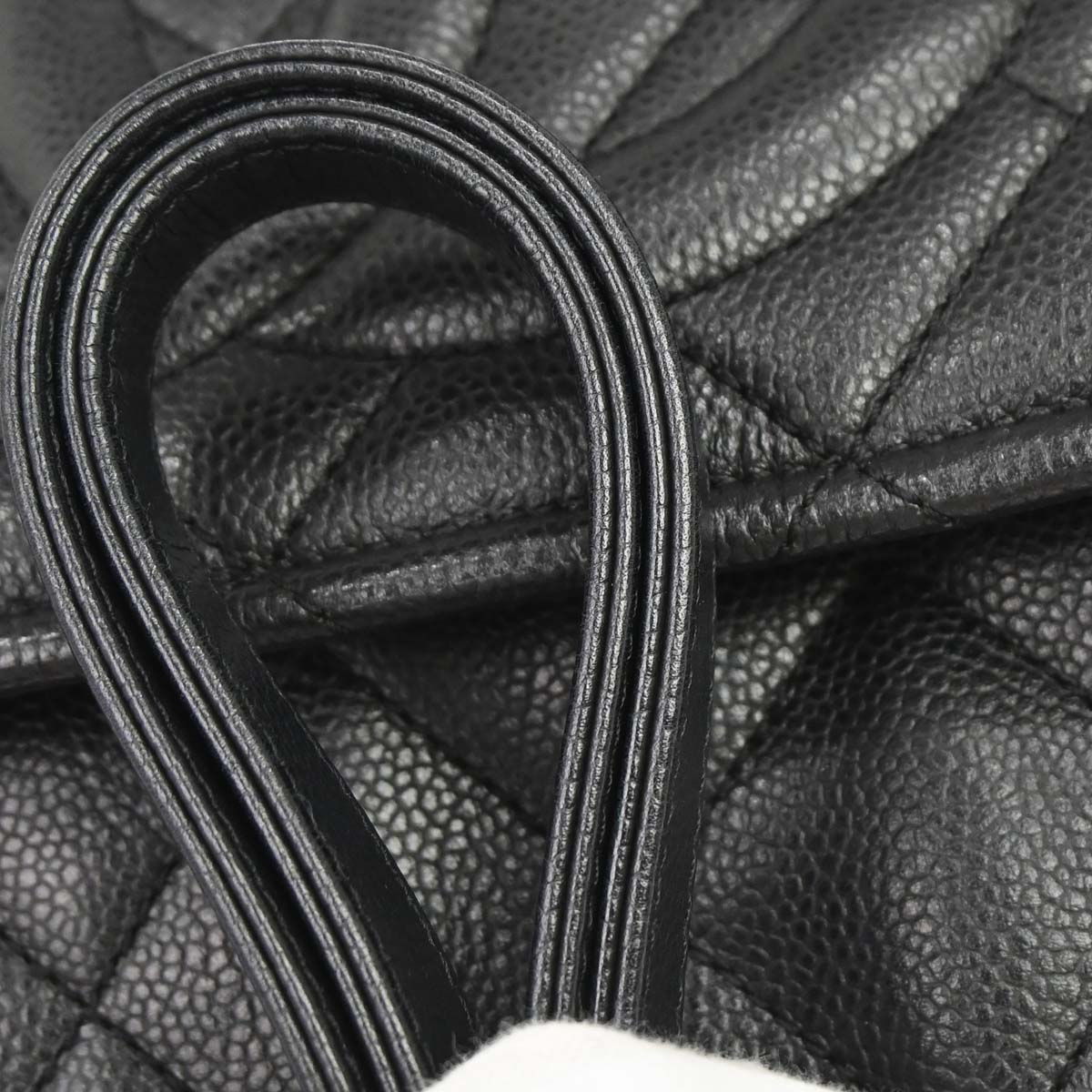 Chanel Black Caviar Skin Timeless CC Chain Tote Bag