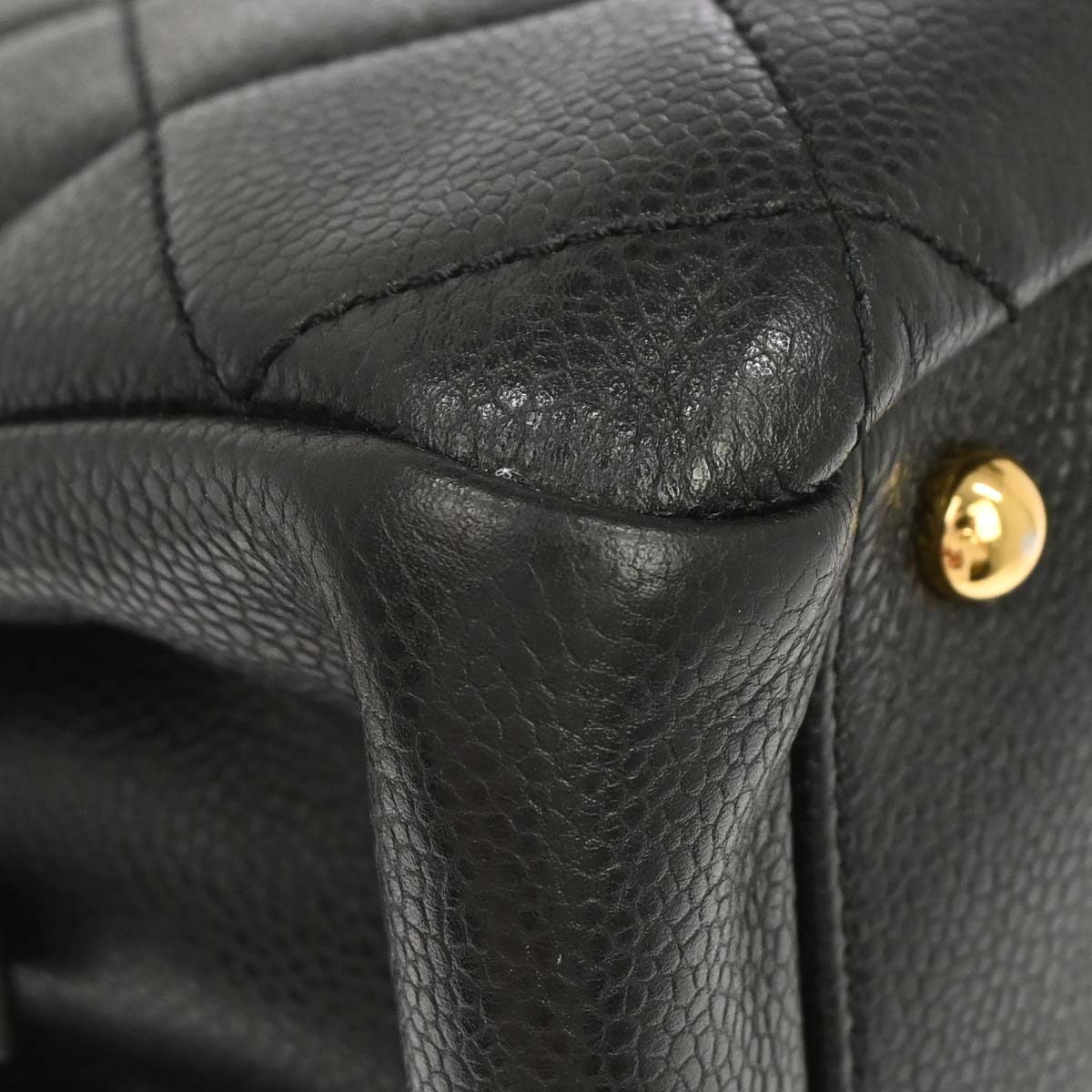Chanel Black Caviar Skin Timeless CC Chain Tote Bag