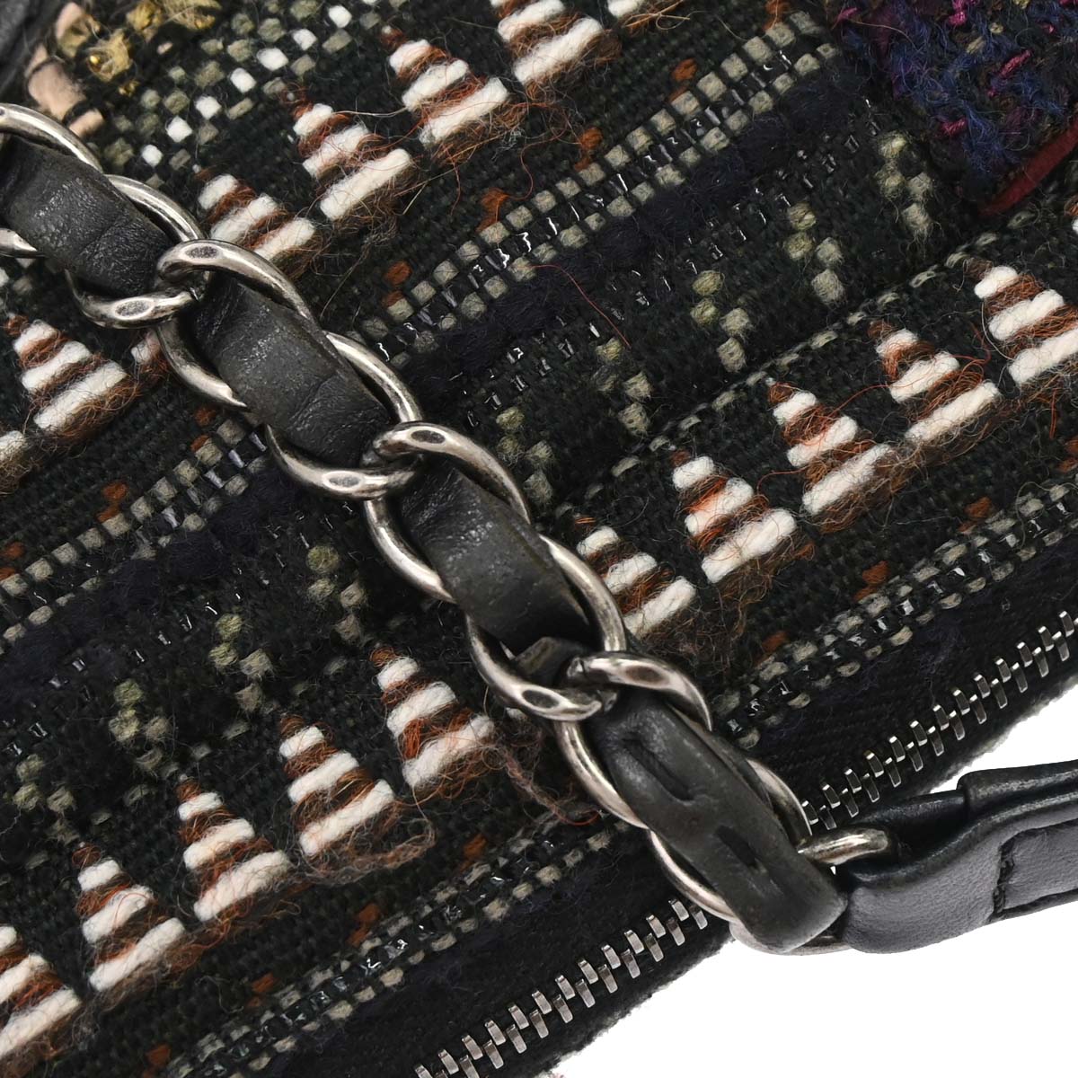 Chanel 2014-2015 Brown Tweed Paris-Dallas Camera Bag Large Shoulder Bag
