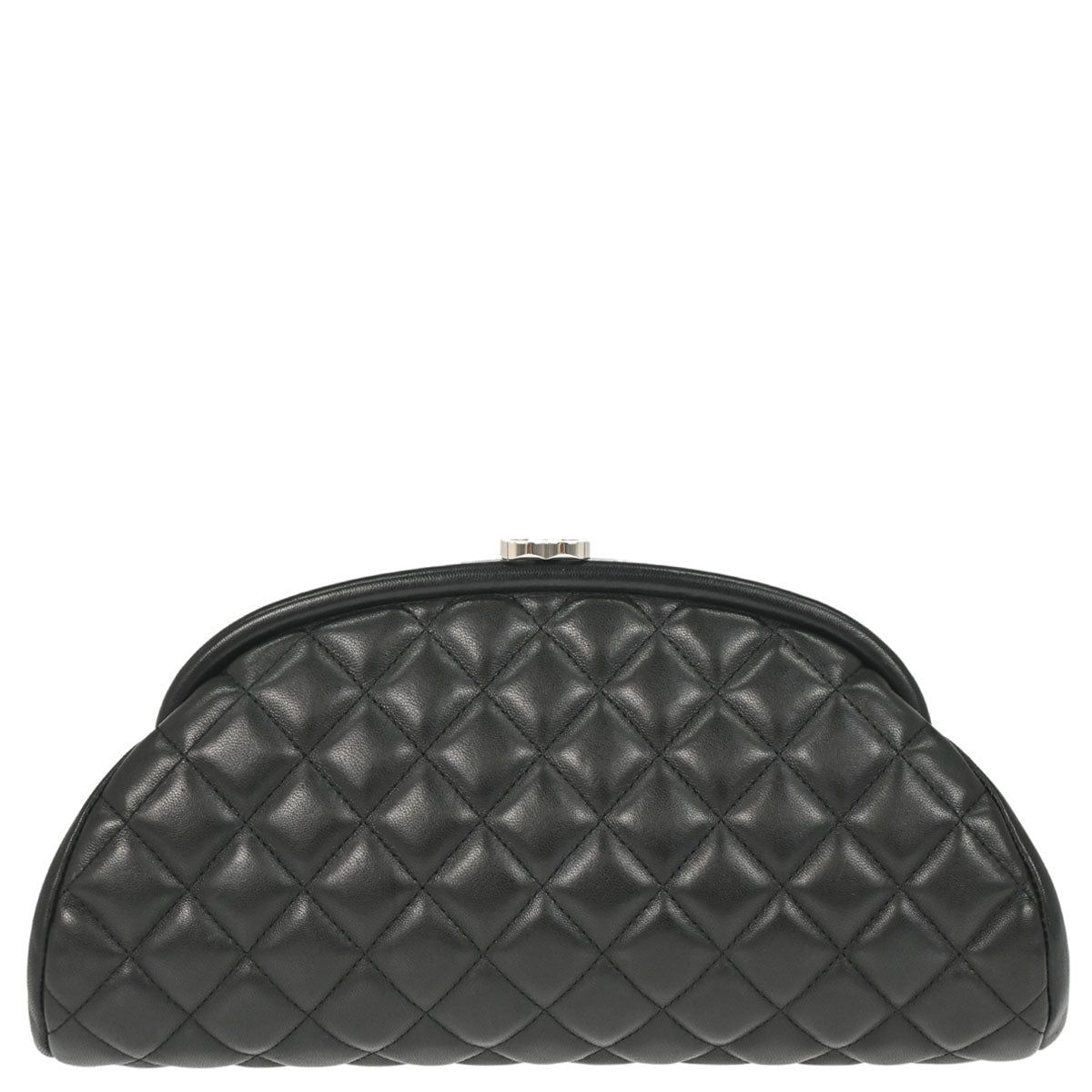 Chanel 2010-2011 Black Lambskin Clutch Bag