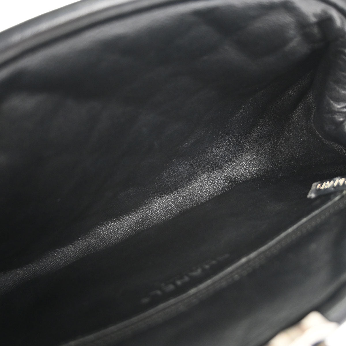Chanel 2010-2011 Black Lambskin Clutch Bag