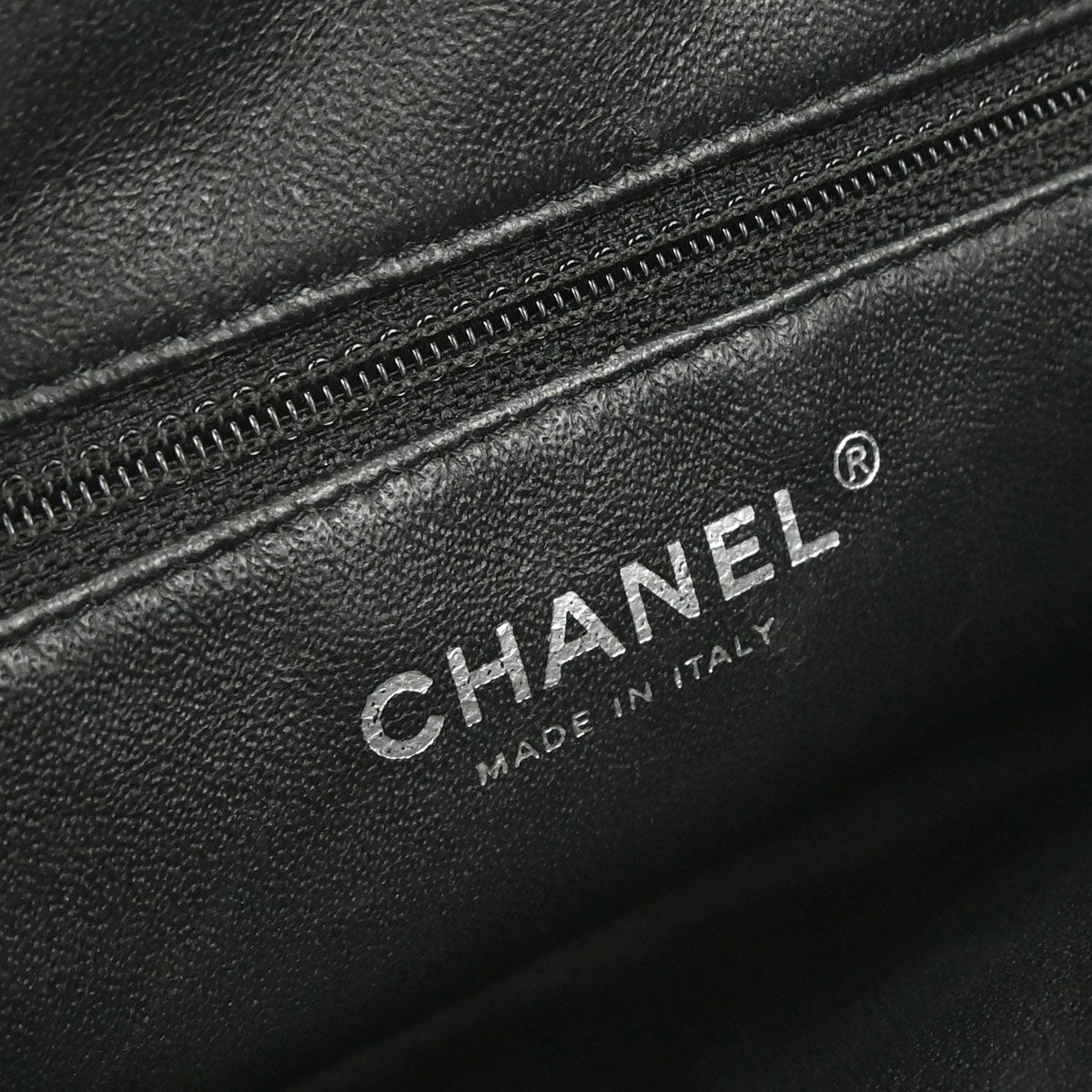 Chanel 2010-2011 Black Lambskin Clutch Bag