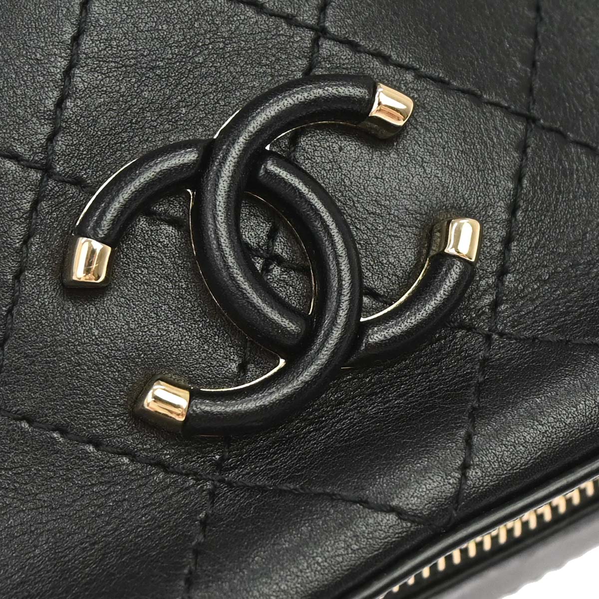 Chanel 2019 Black Calfskin Camera Bag Shoulder Bag