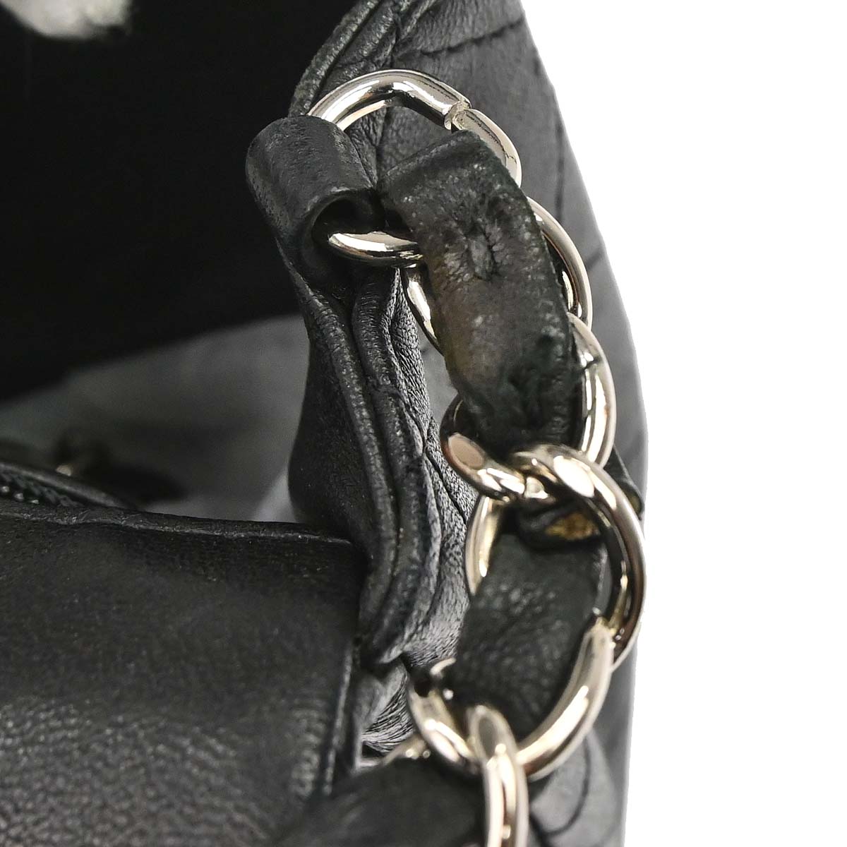 Chanel 2017 Black Lambskin Classic Flap Shoulder Bag