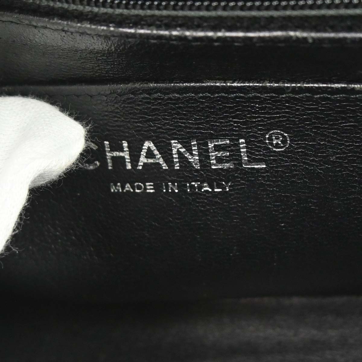 Chanel 2017 Black Lambskin Classic Flap Shoulder Bag