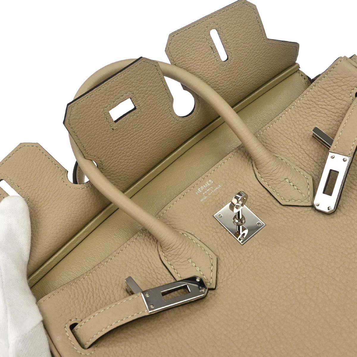 Hermes Trench Togo Birkin 25 Handbag