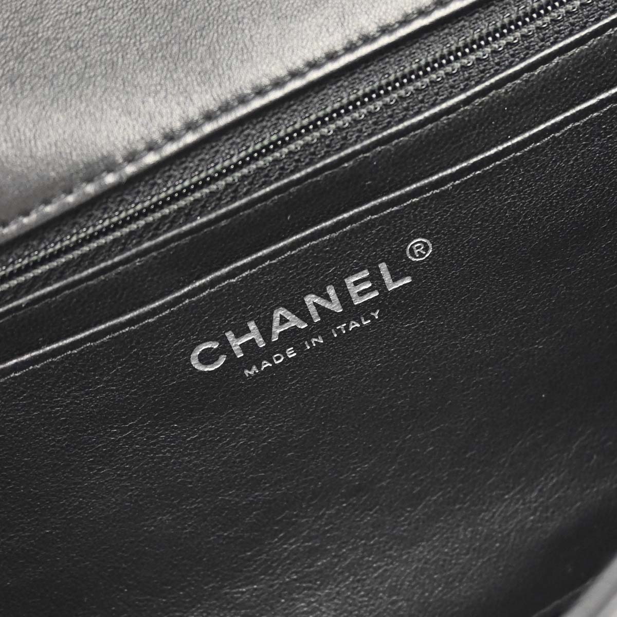 Chanel 2014 Black Lambskin Valentine Single Flap Shoulder Bag