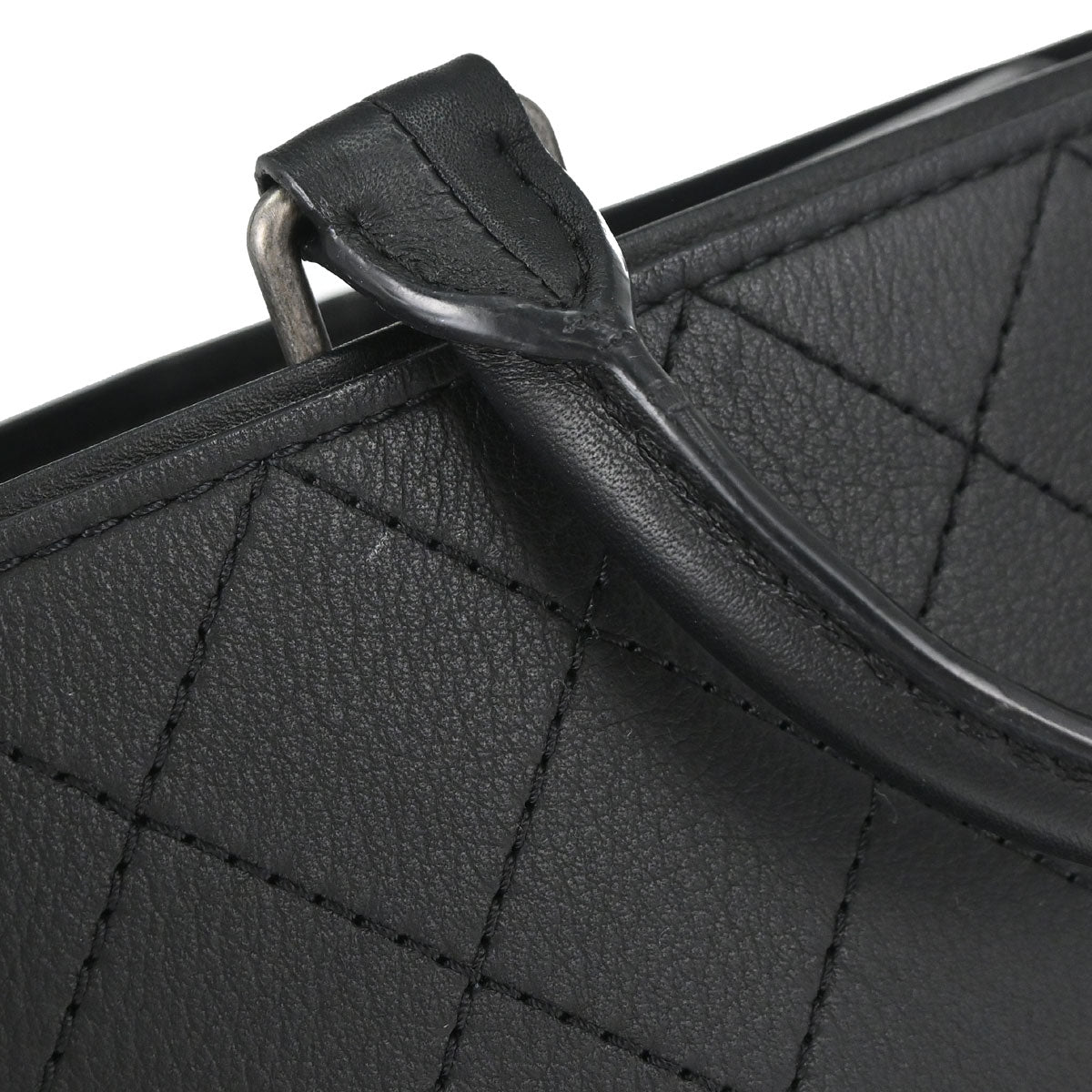 Chanel 2017-2018 Black Calfskin Wild Stitch So Light Tote 2way Shoulder Handbag