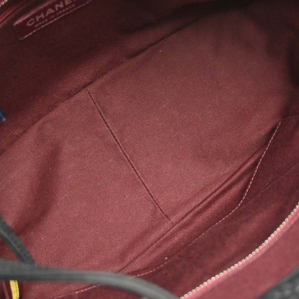Chanel 2015-2016 Black Lambskin Chain Tote Handbag