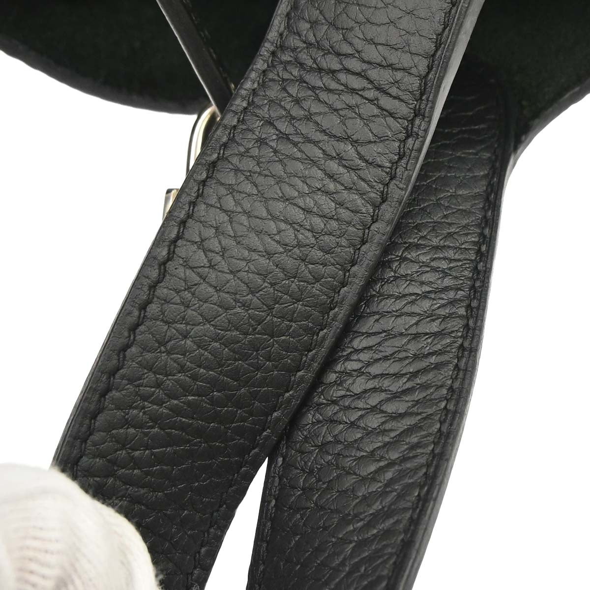 Hermes Black Togo Picotin Lock 22 MM Handbag