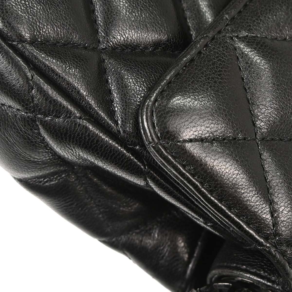 Chanel Black Lambskin Around the World Handbag