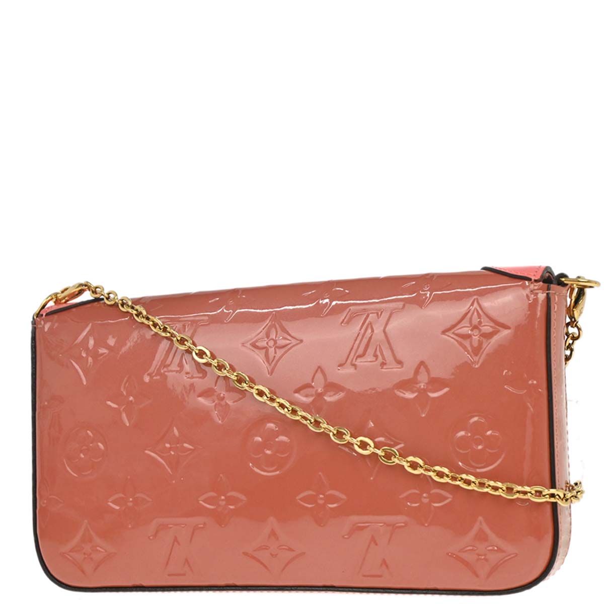Louis Vuitton 2018 Pink Vernis Pochette Felicie Shoulder Bag M62767