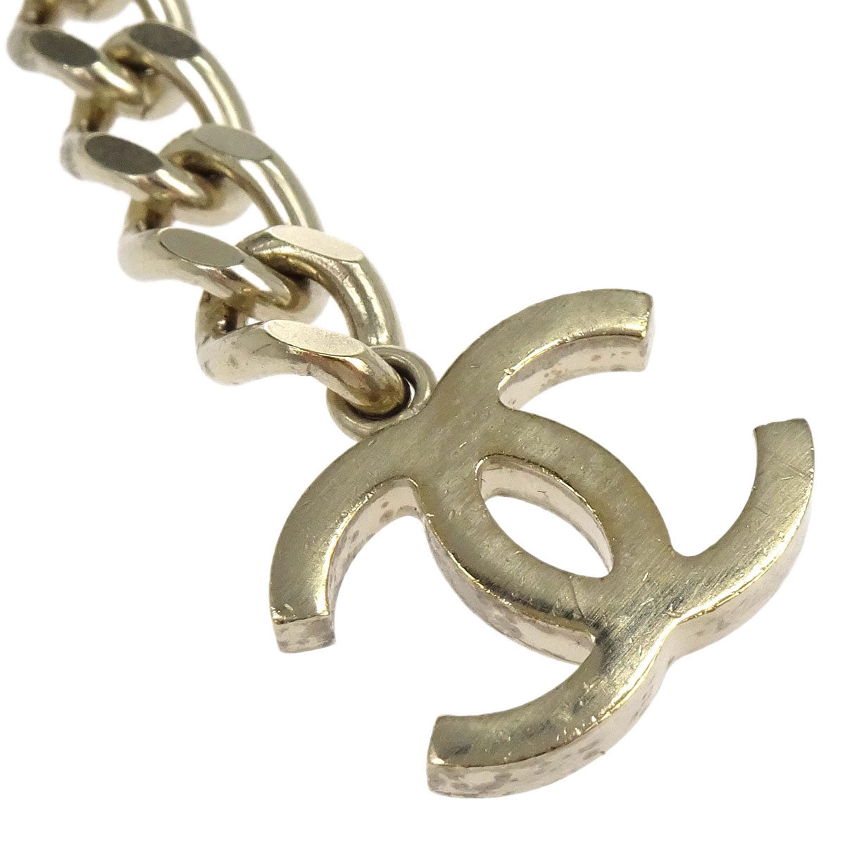 Chanel Chain Belt Medallion Gold Black Small Good