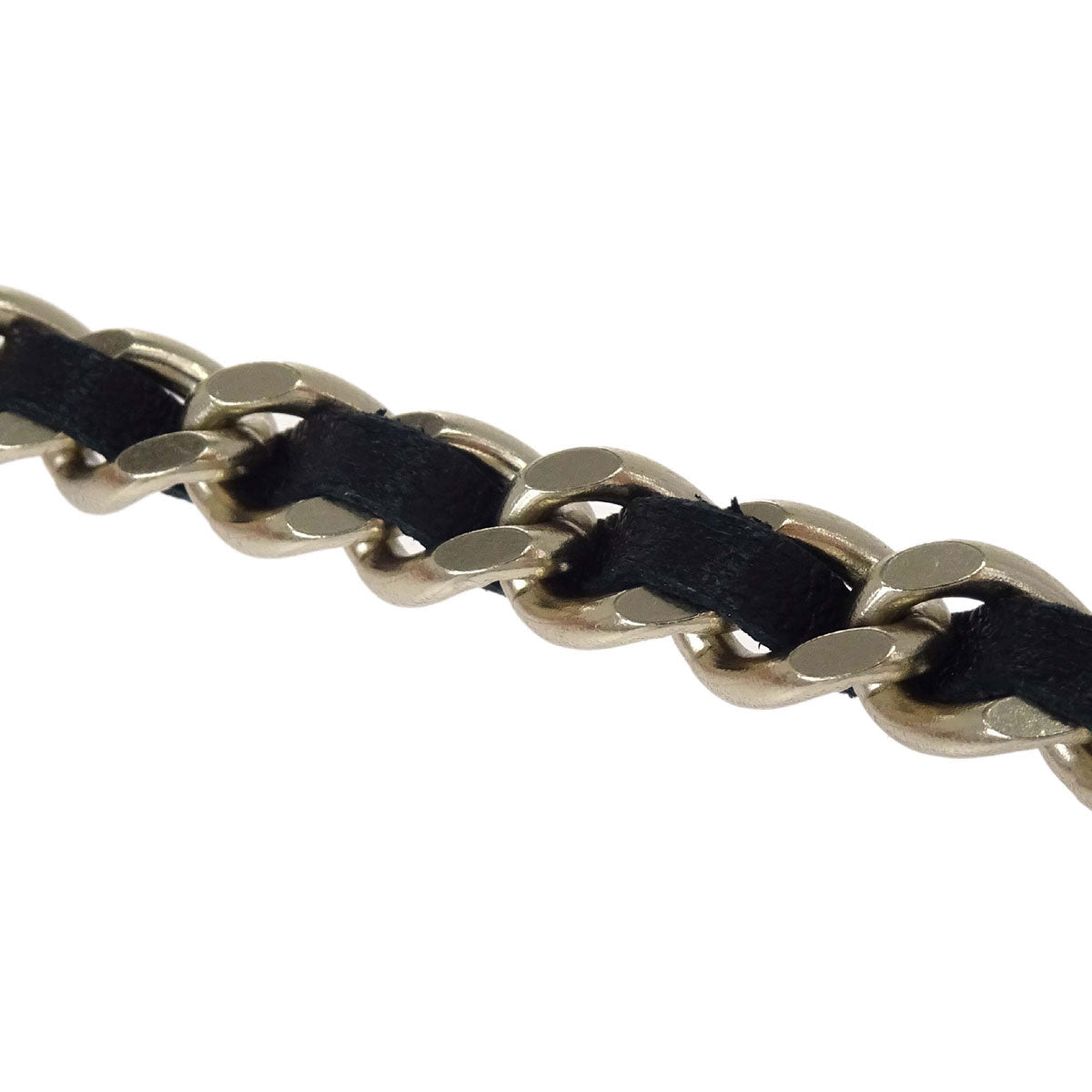 Chanel Chain Belt Medallion Gold Black Small Good