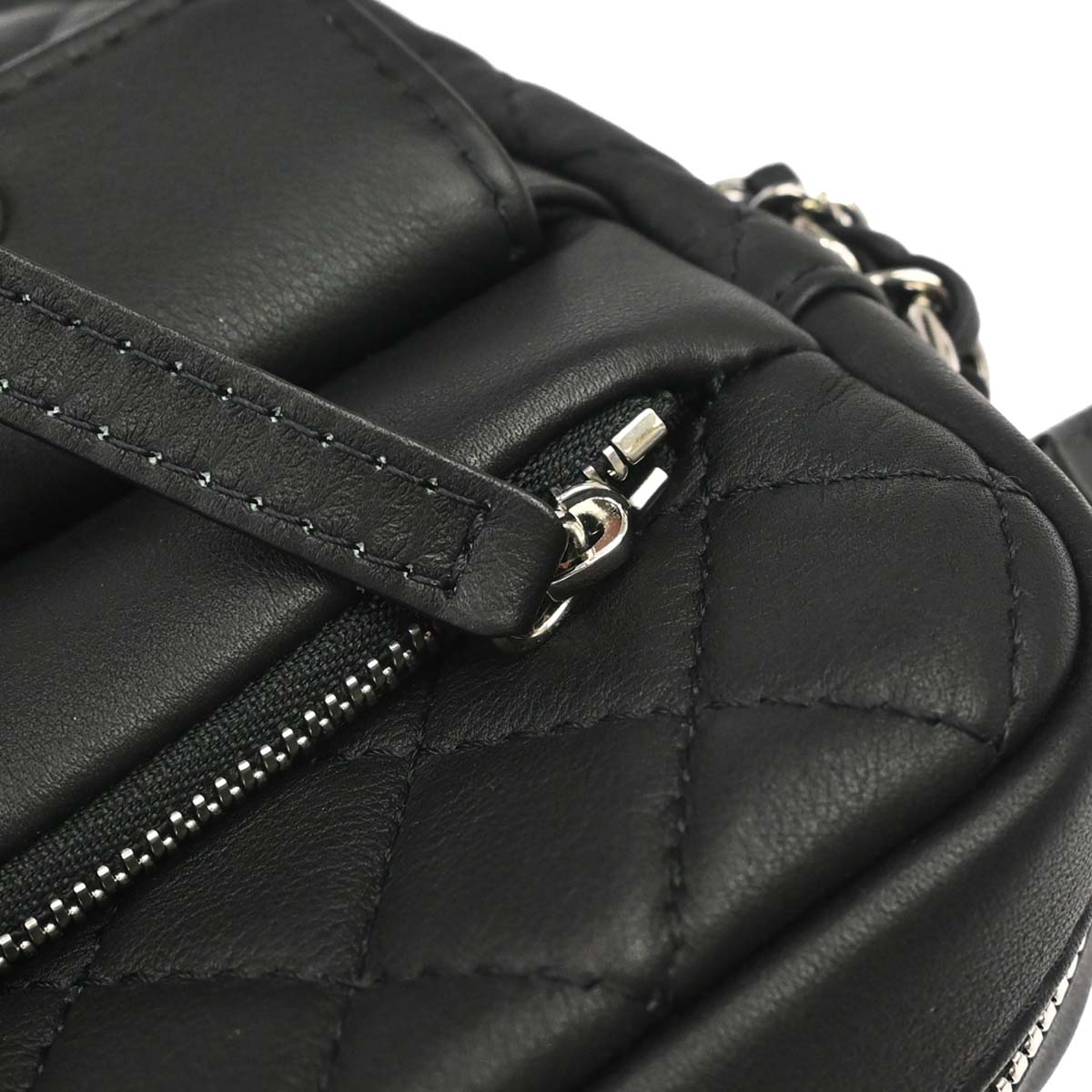 Chanel 2019 Black Lambskin Ultra Pocket Camera Bag