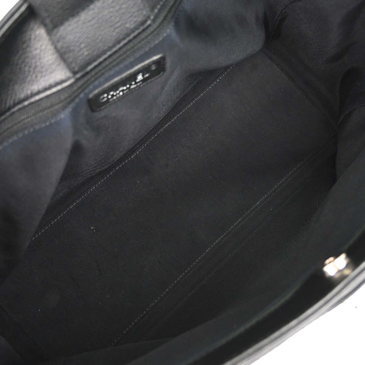 Chanel 2013-2014 Black Calfskin Executive Cerf 2way Shoulder Tote Bag
