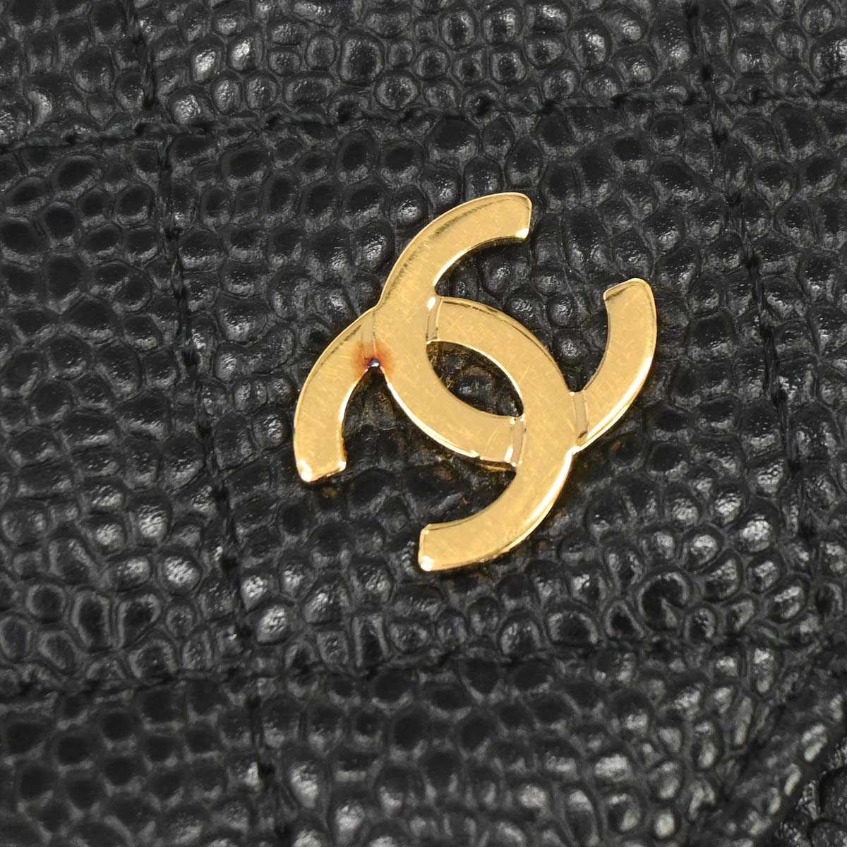 Chanel 2016-2017 Black Caviar Skin Cardholder Small Good