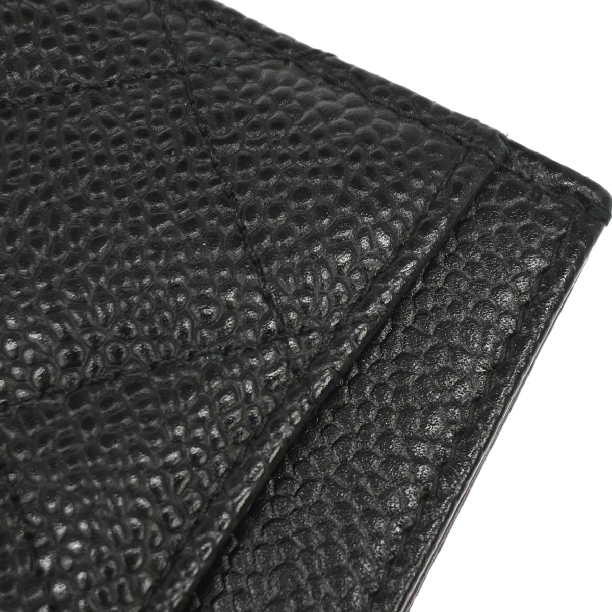 Chanel 2016-2017 Black Caviar Skin Cardholder Small Good
