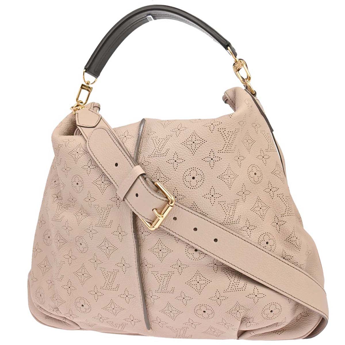 Louis Vuitton Beige Mahina Selene MM 2way Shoulder Handbag M94275