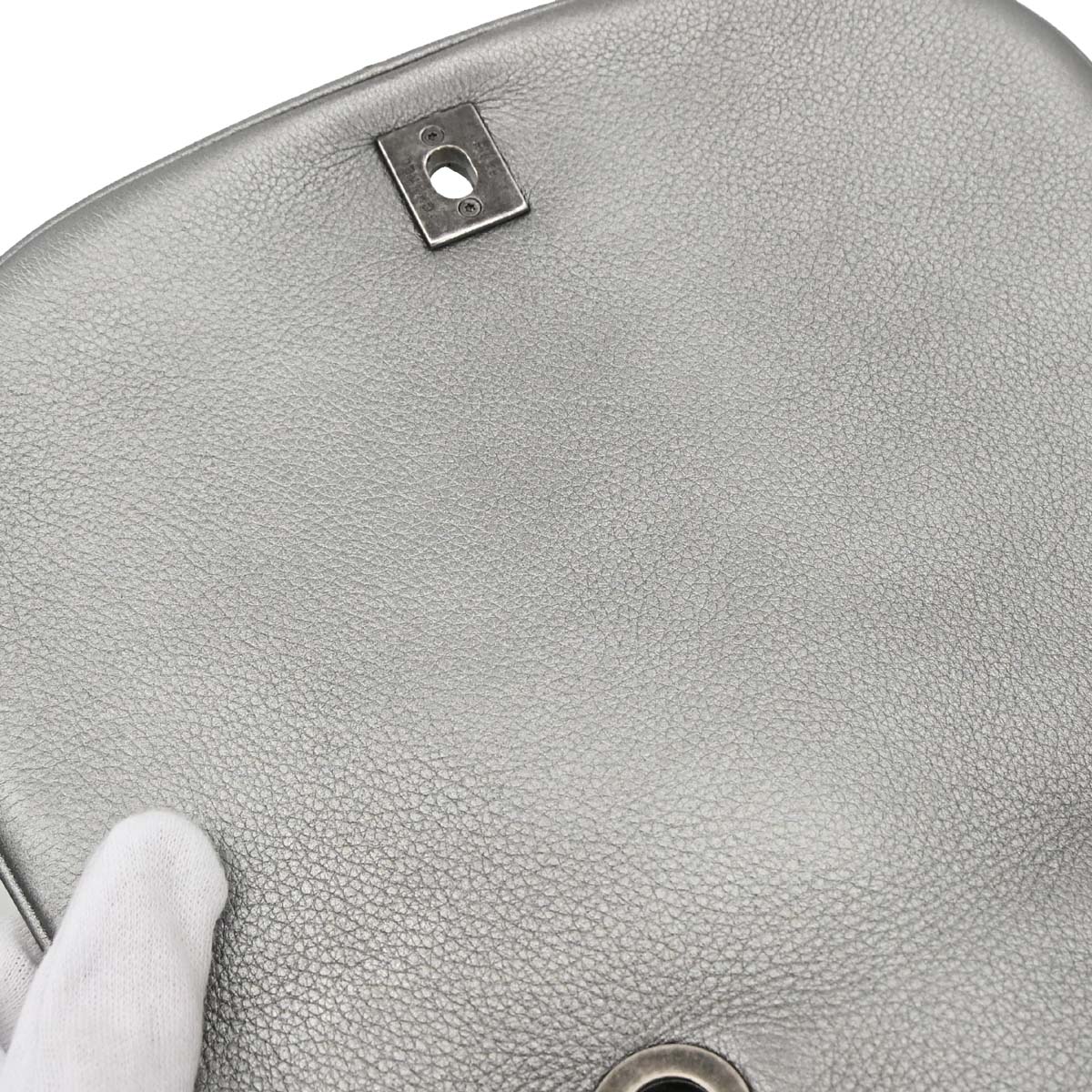 Chanel 2016-2017 Gray Calfskin Casual Pocket Flap Bag Shoulder Bag