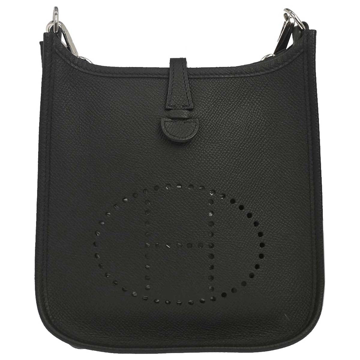 Hermes Black Epsom Evelyne TPM Shoulder Bag