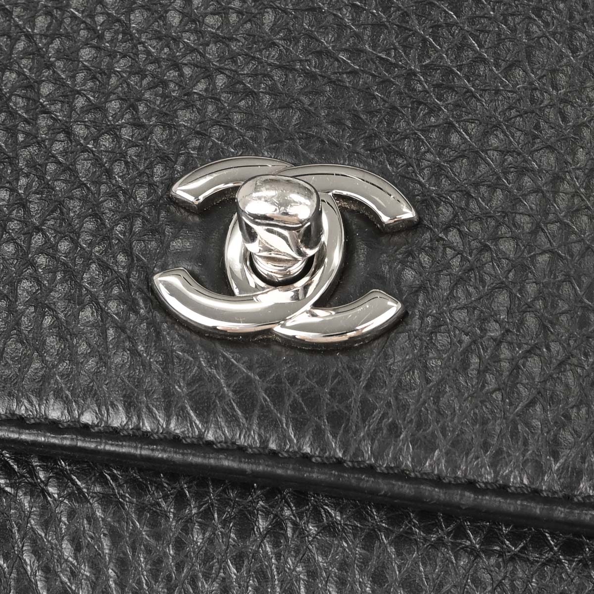 Chanel Black Deerskin Executive Cerf Tote Bag