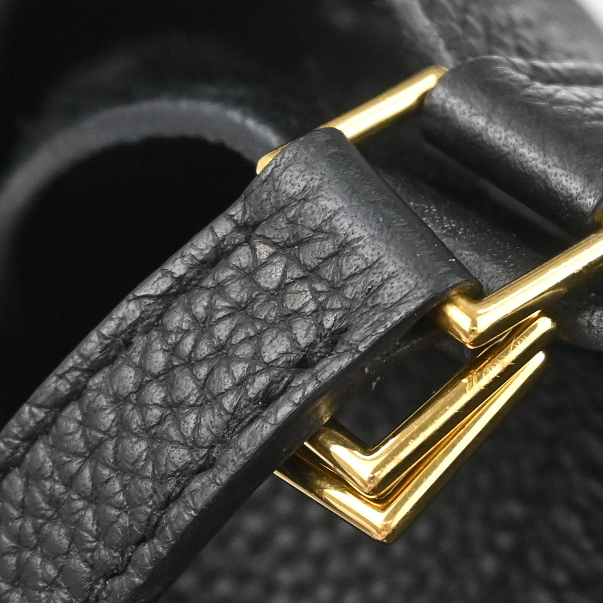 Hermes Black Taurillon Clemence Picotin Lock 22 MM Handbag