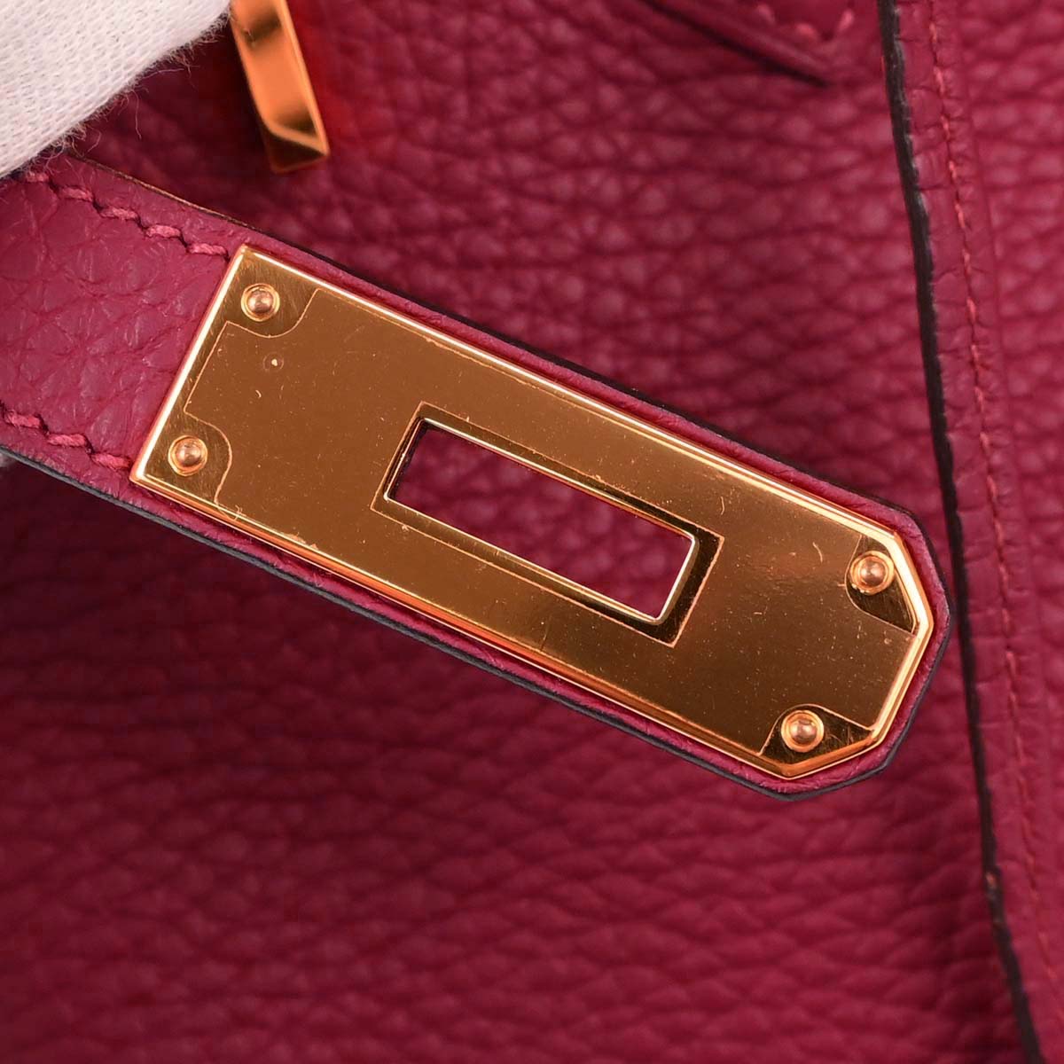 Hermes 2016 Rouge Grenade Taurillon Clemence Birkin 30 Handbag