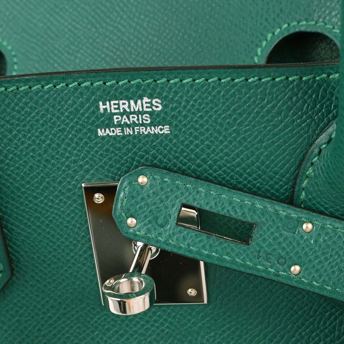 Hermes 2013 Malachite Epsom Birkin 30 Handbag