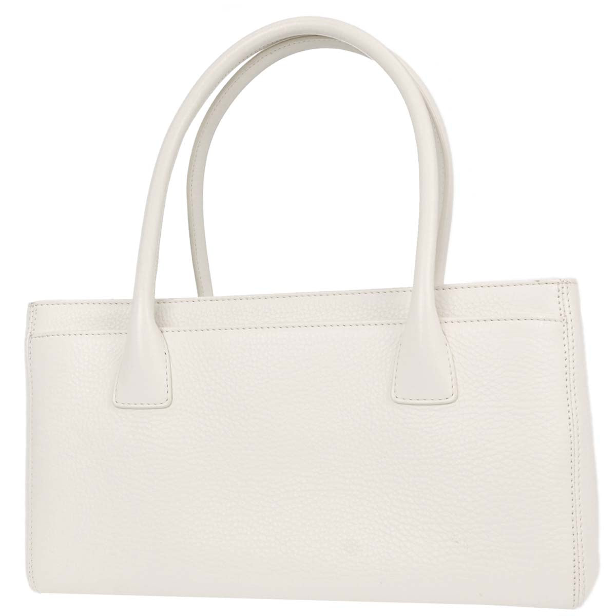 Chanel 2015-2016 White Deerskin Executive Cerf Tote Bag