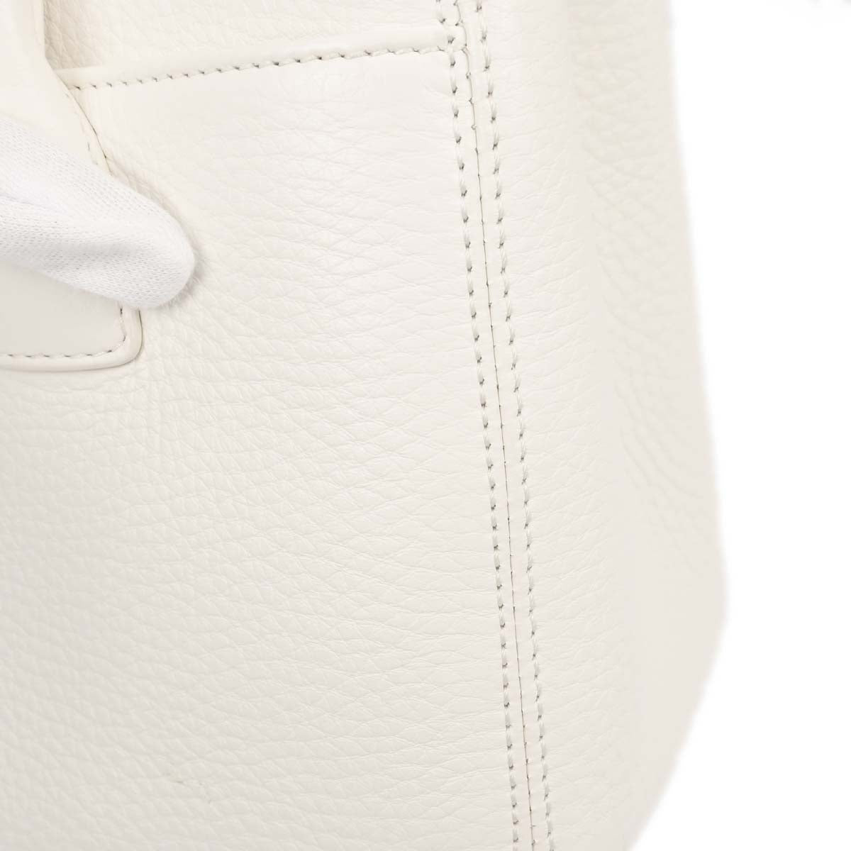 Chanel 2015-2016 White Deerskin Executive Cerf Tote Bag