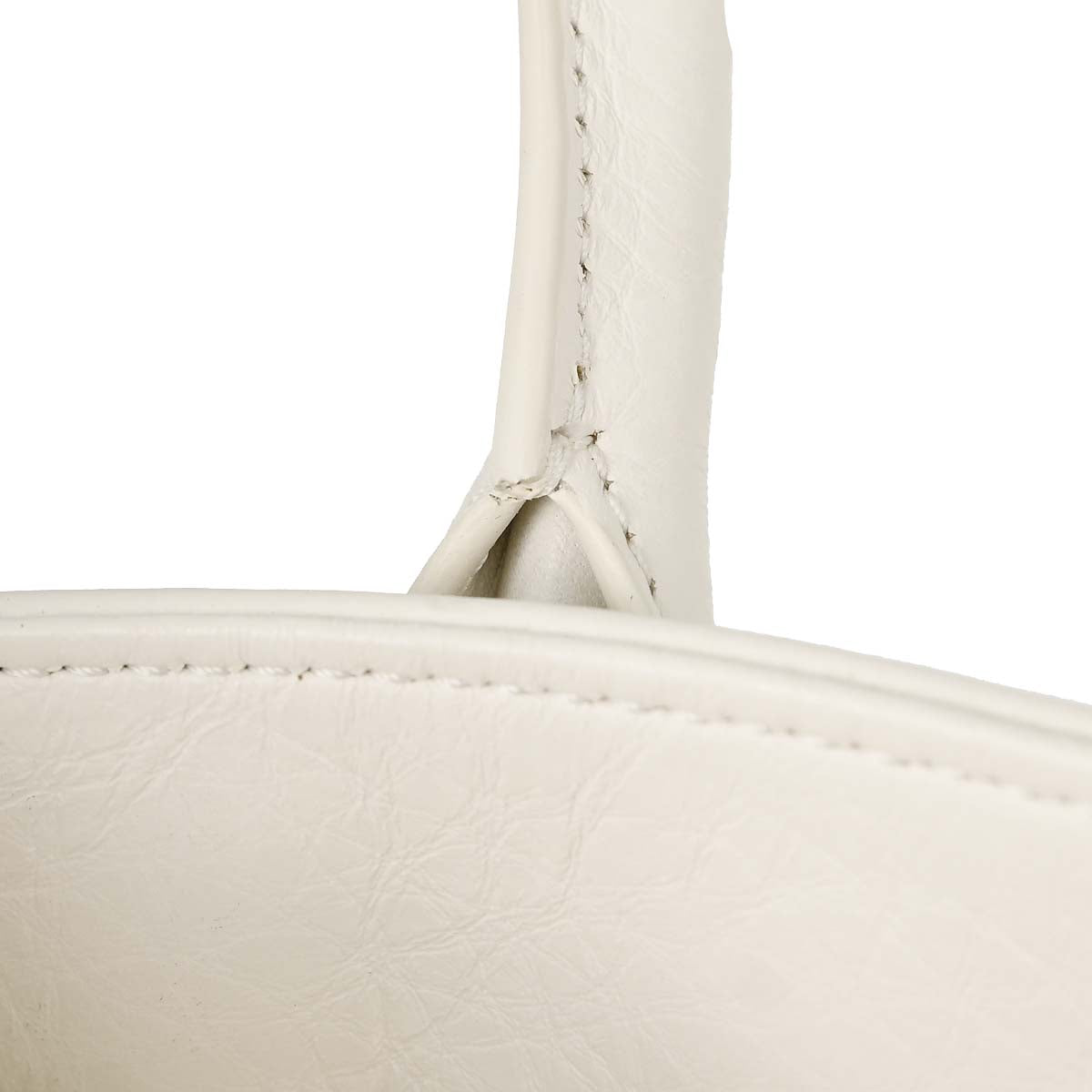 Chanel 2015-2016 White Deerskin Executive Cerf Tote Bag