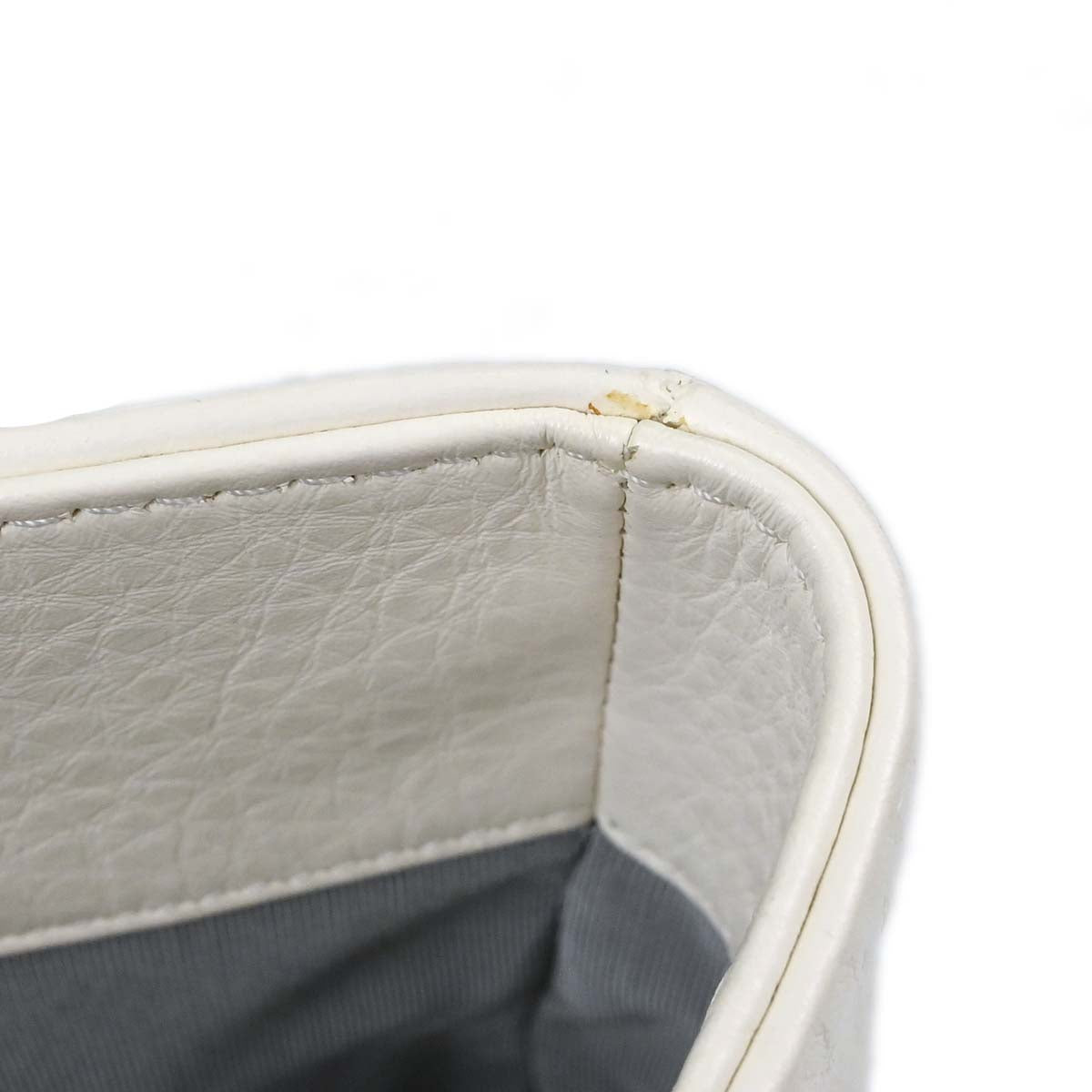 Chanel 2015-2016 White Deerskin Executive Cerf Tote Bag