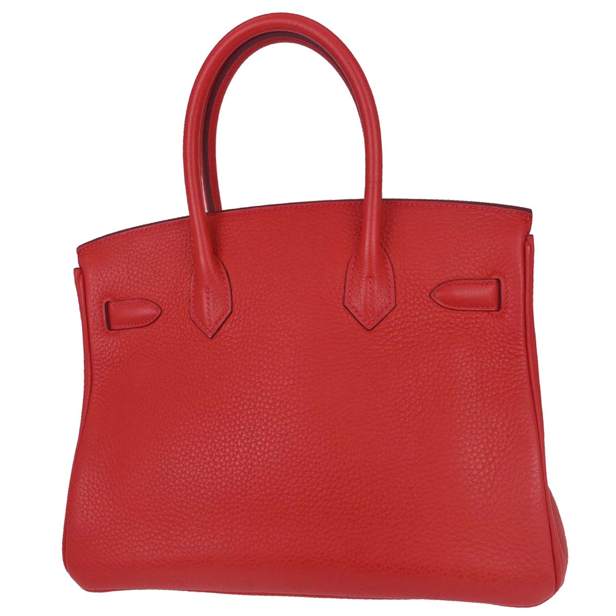 Hermes Rouge Casaque Taurillon Clemence Birkin 30 Handbag