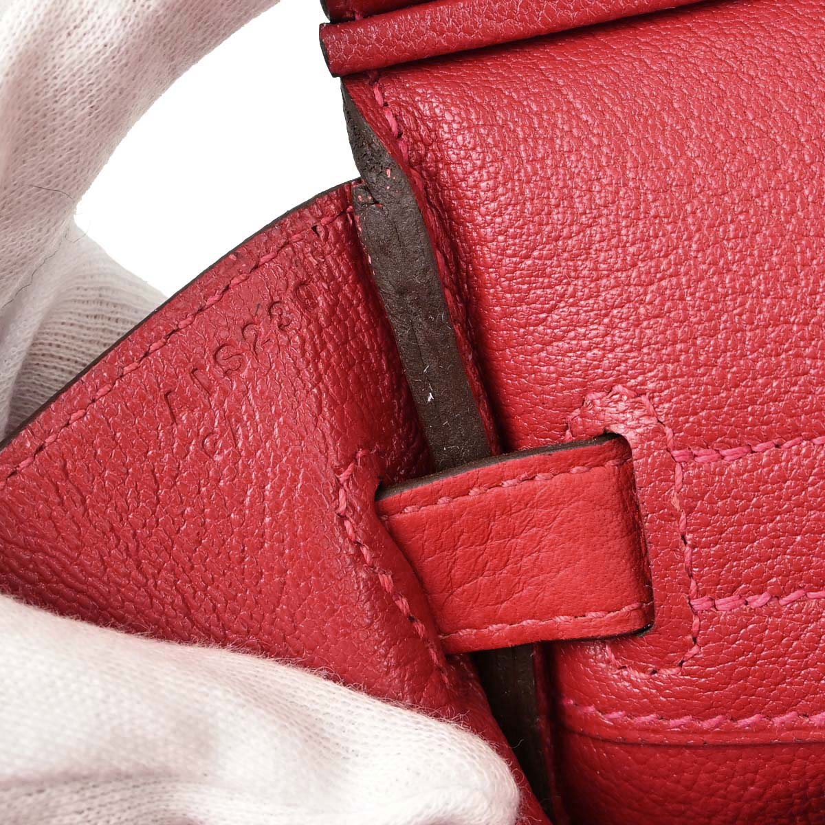 Hermes Rouge Casaque Taurillon Clemence Birkin 30 Handbag