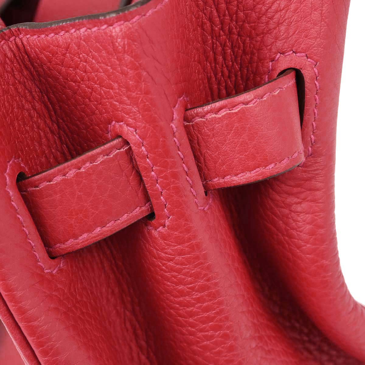 Hermes Rouge Casaque Taurillon Clemence Birkin 30 Handbag