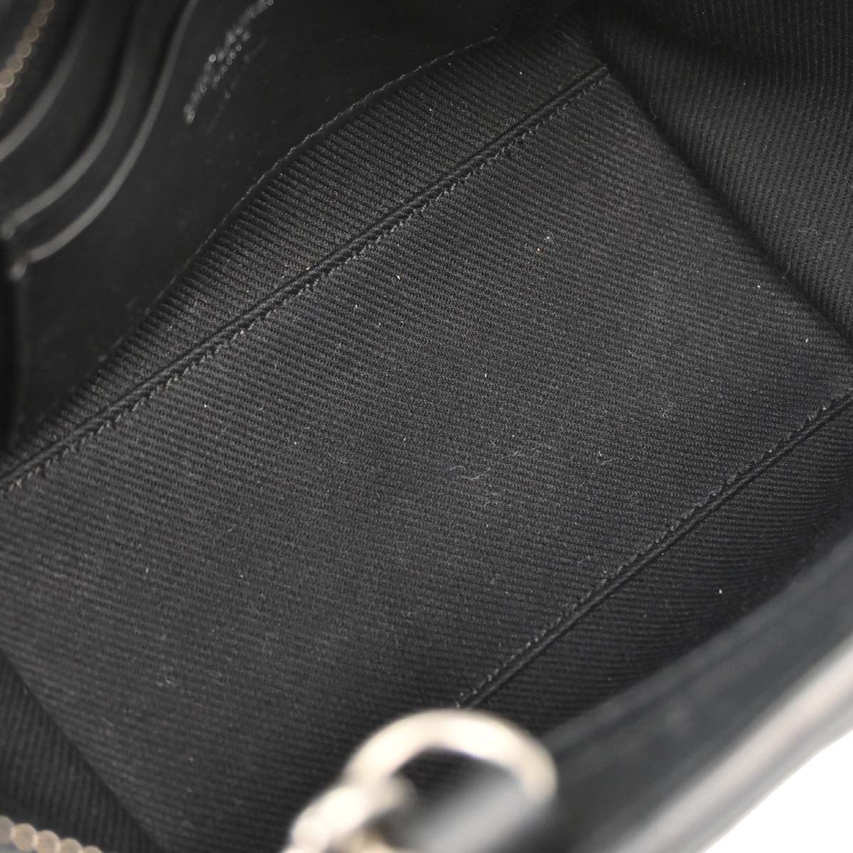 Saint Laurent Black Raffia Calfskin Toy Cabas Shoulder Bag