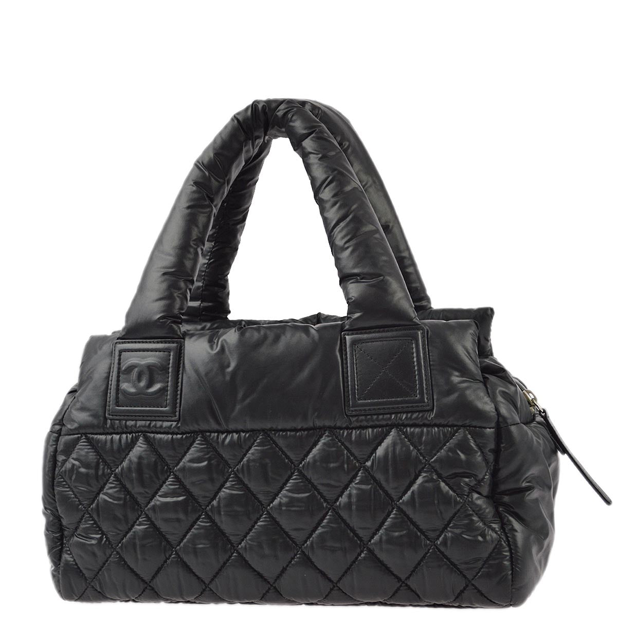 Chanel 2011 Black Nylon Coco Cocoon Tote Handbag