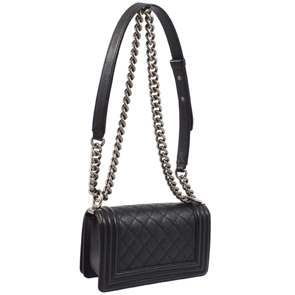 Chanel 2019 Small Boy Caviar Chain Shoulder Bag