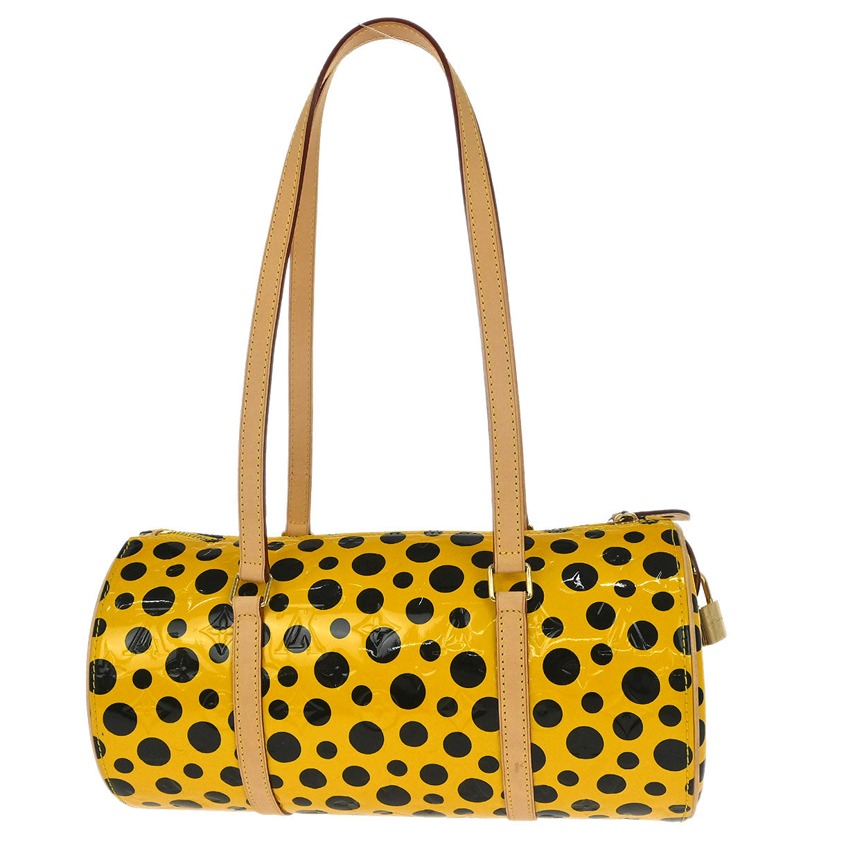 Louis Vuitton Yellow Vernis Dot Infinity Papillon Handbag M91424