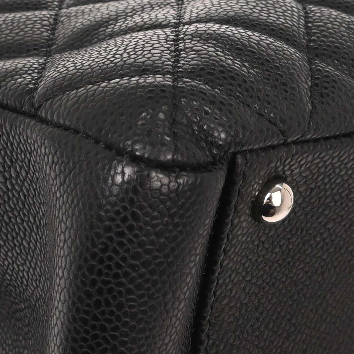 Chanel Black Caviar Skin Grand Shopping Tote GST XL Chain Handbag