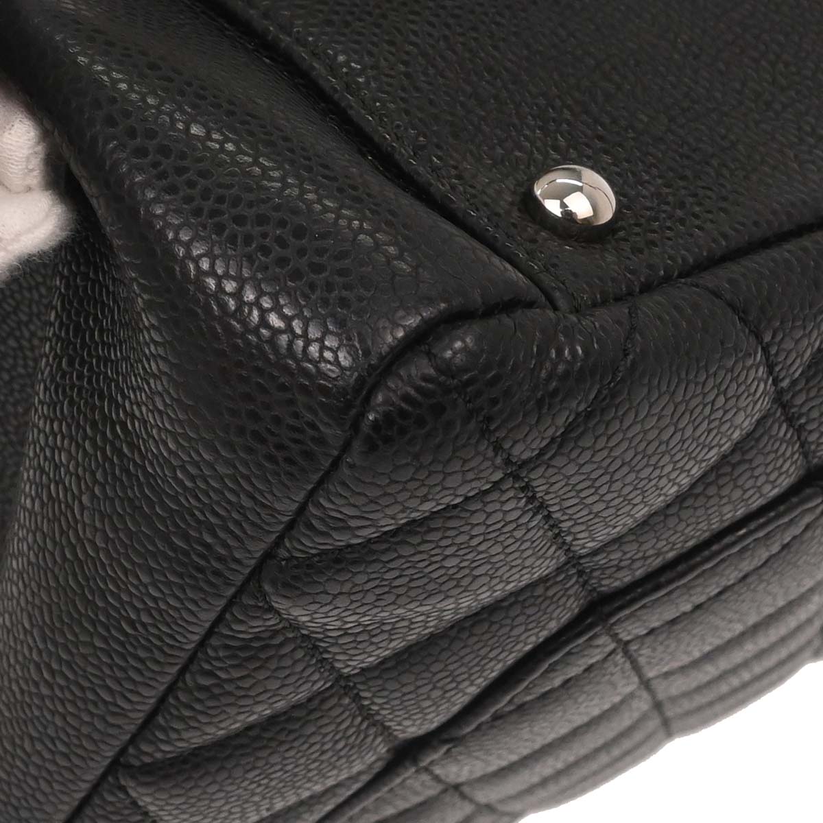 Chanel Black Caviar Skin Grand Shopping Tote GST XL Chain Handbag