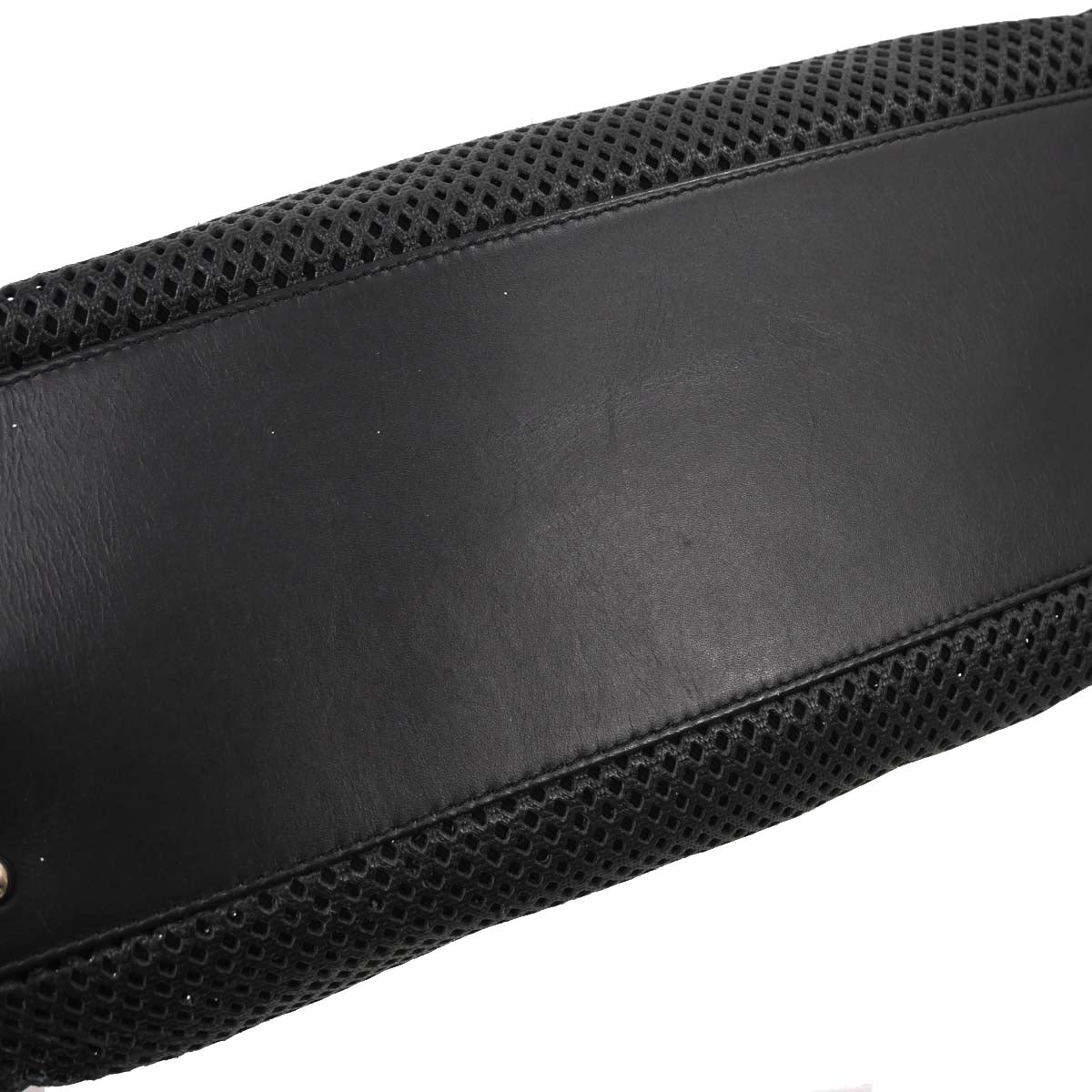 Chanel Black Perforated Calfskin Up In The Air Tote 2way Shoulder Chain Handbag