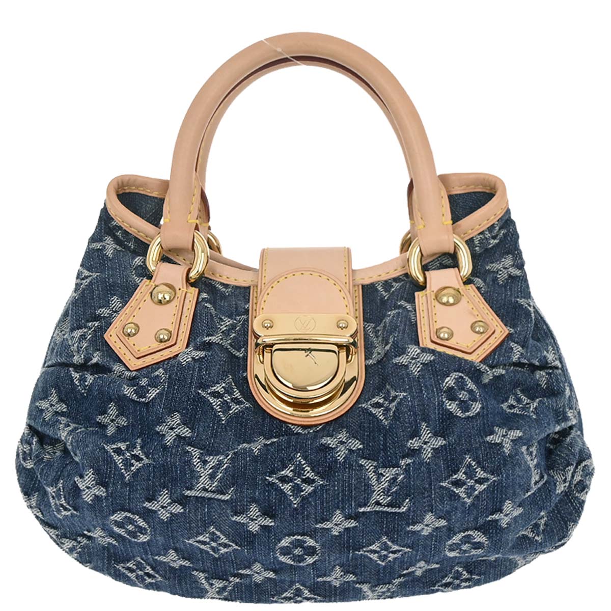 Louis Vuitton Blue Monogram Denim Pleaty Handbag M95020