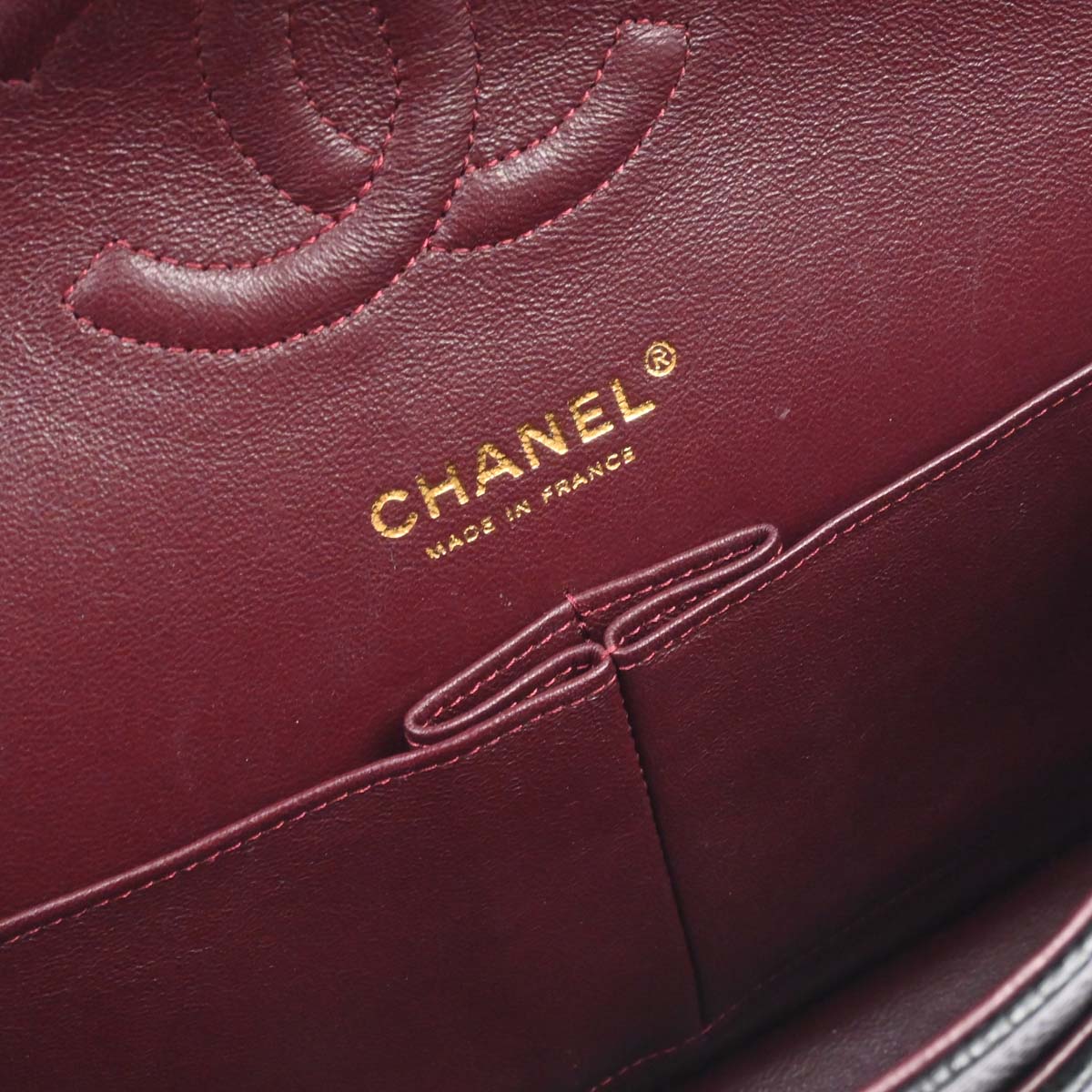 Chanel Black Caivar Medium Classic Double Flap Shoulder Bag