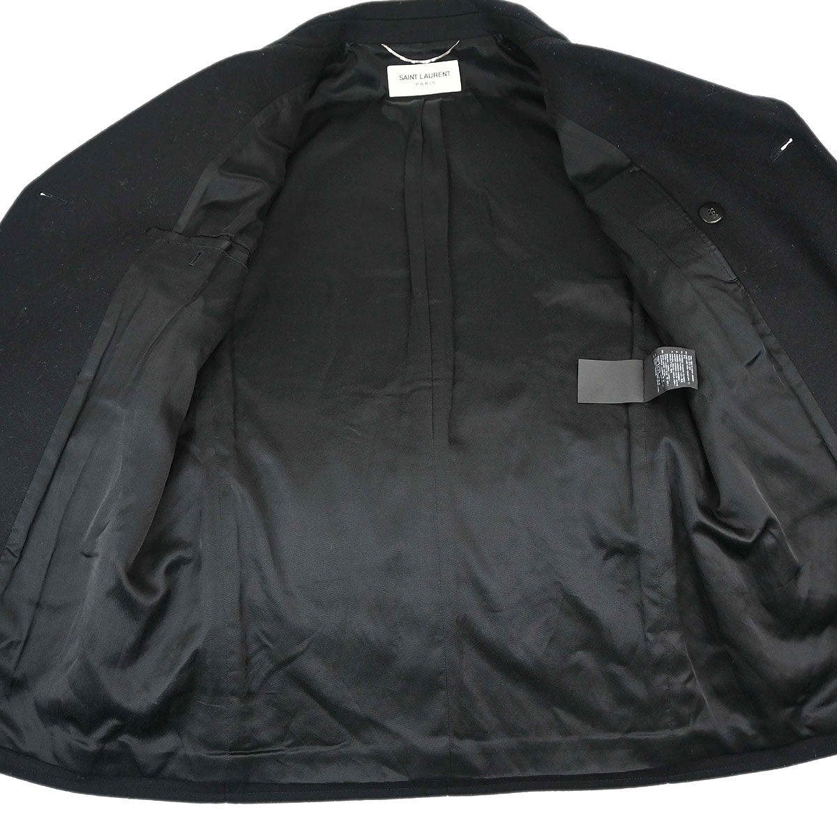 Saint Laurent 2015 Double Breasted Jacket Black #48