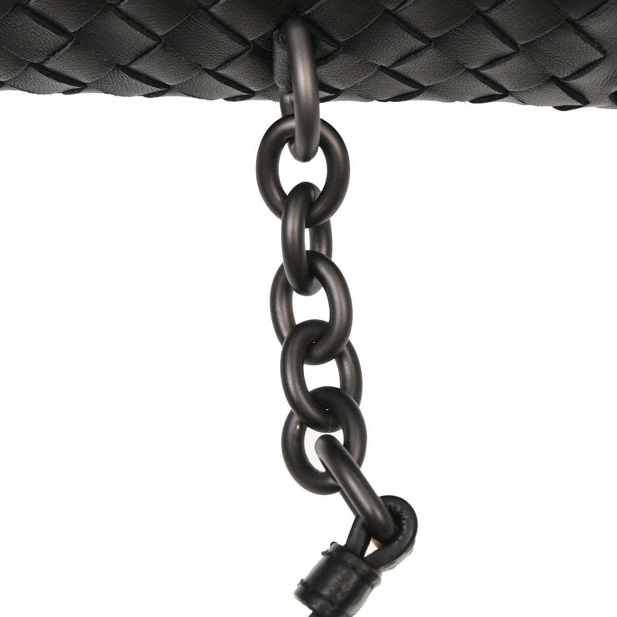 Bottega Veneta Black Lambskin Intrecciato Handbag